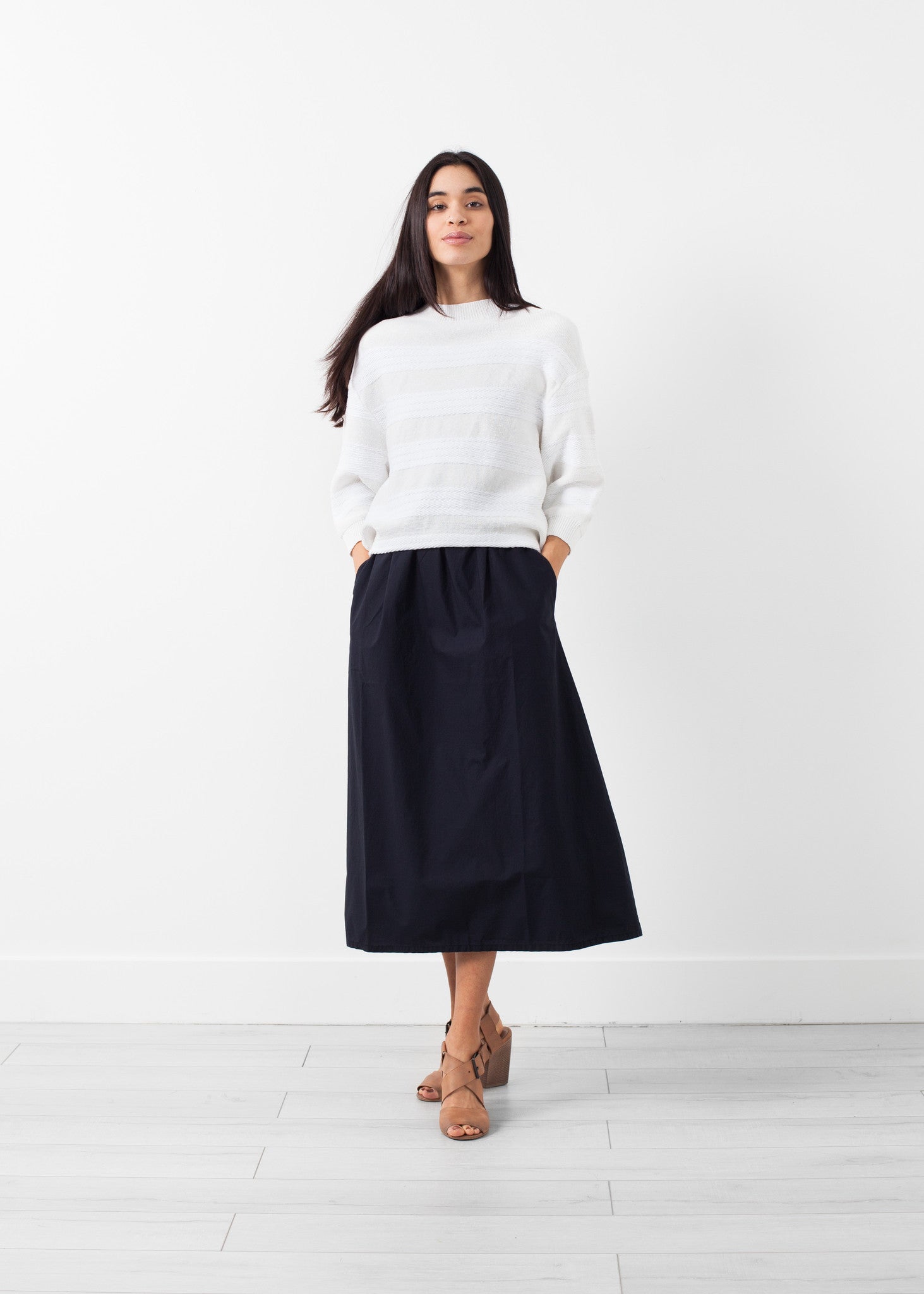 سترة مخططة واسعة