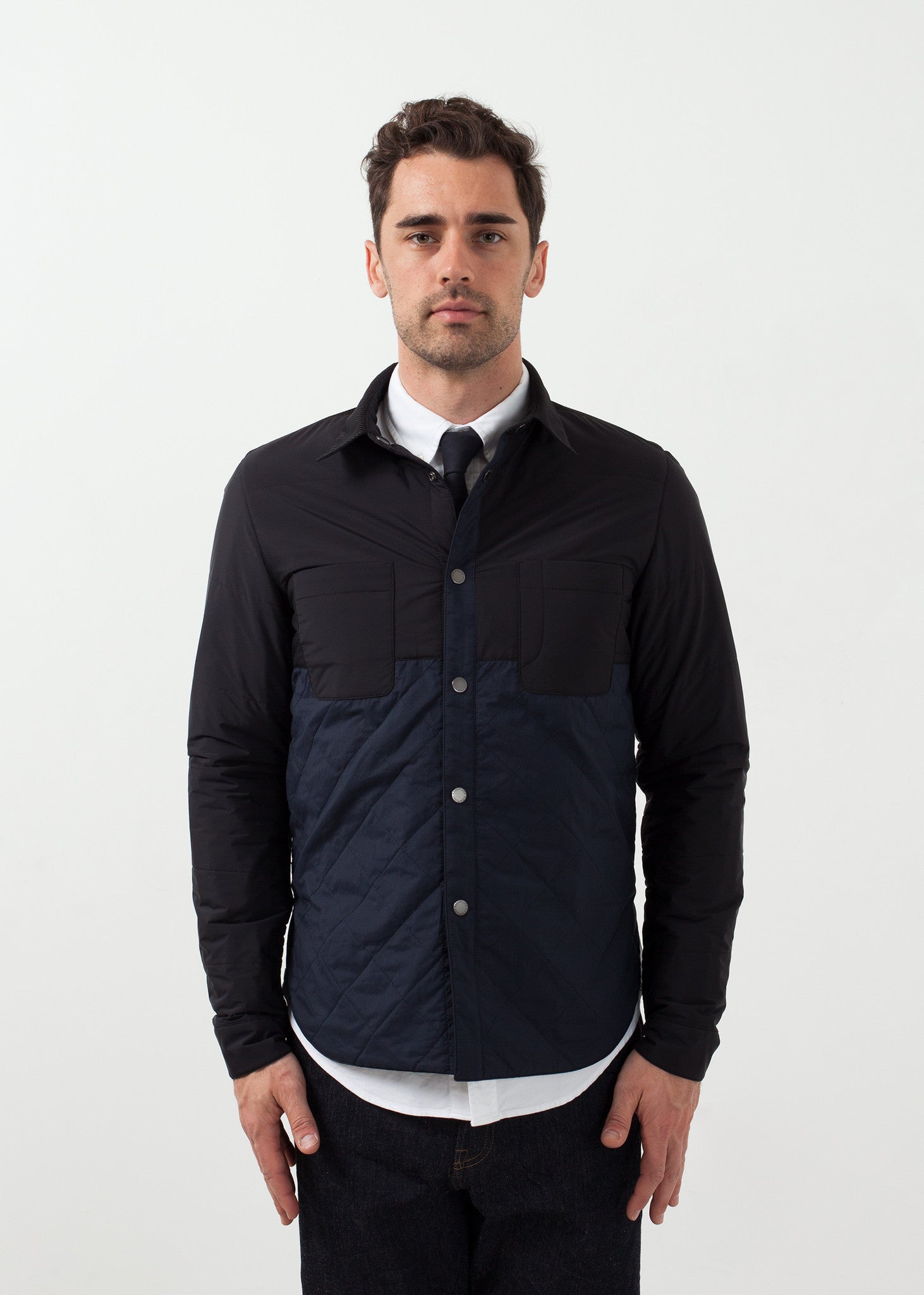 معطف مبطن قابل للعكس