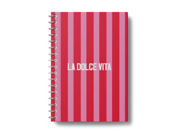 Scarlet Crush A5 Coiled Notebook - MARHABA