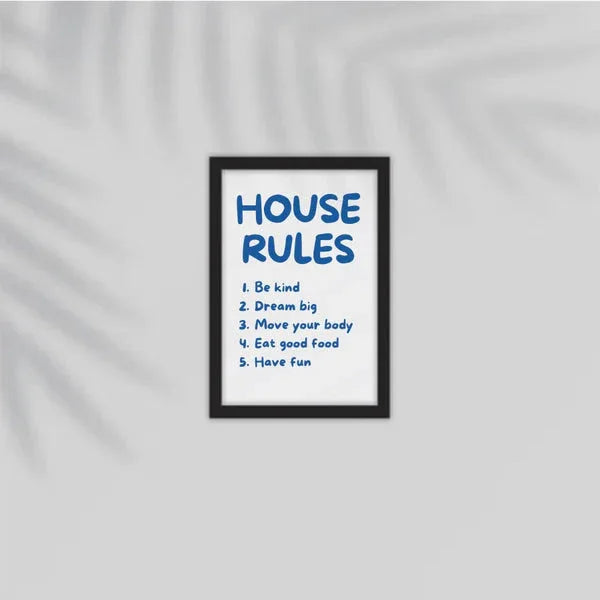 House Rules Frame - MARHABA